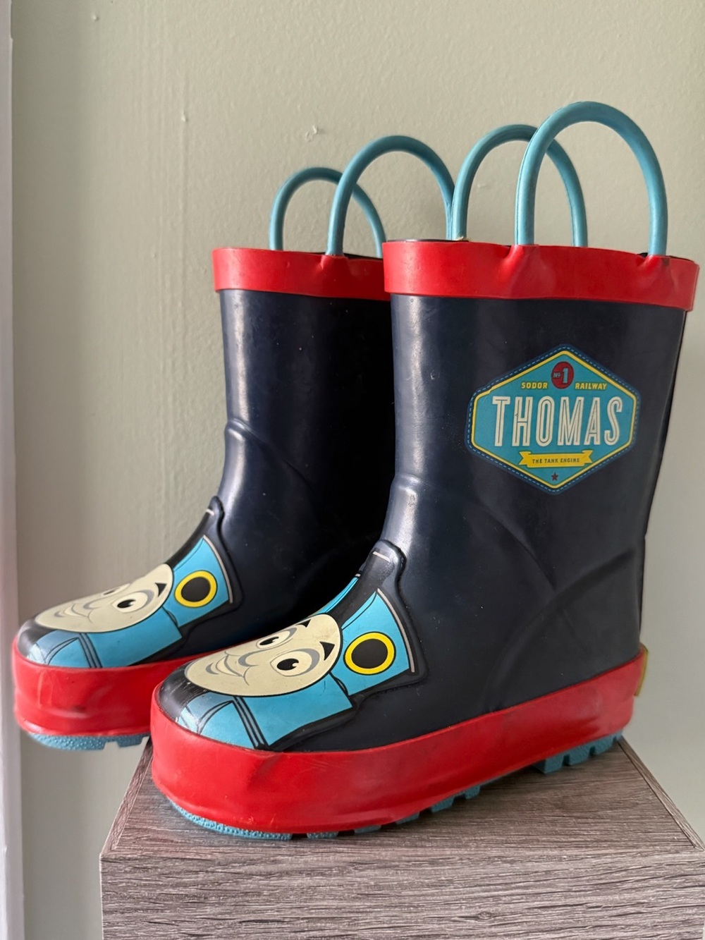 Thomas the Tank Engine Kids' Rain Boots - Navy, Red, Blue
